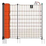 VOSS.farming Geflügelnetz 112cm farmNET+ 50m Hühnernetz Geflügelzaun Hühnerzaun, 20...
