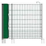 VOSS.farming 50 m Hühnerzaun, Geflügelzaun, Geflügelnetz, Elektronetz, 112 cm, 20...
